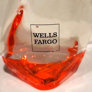 One Wells Fargo Plastic Vase
